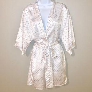 White Polka Dot Robe